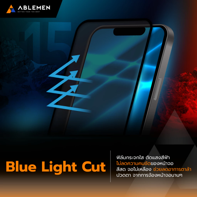 Ablemen FF Corning Gorilla ฟิล์มกระจกเต็มจอ For iPhone 17 Pro Max /17 Pro /16 Pro Max /16 Pro /15 Pro Max/15  Pro