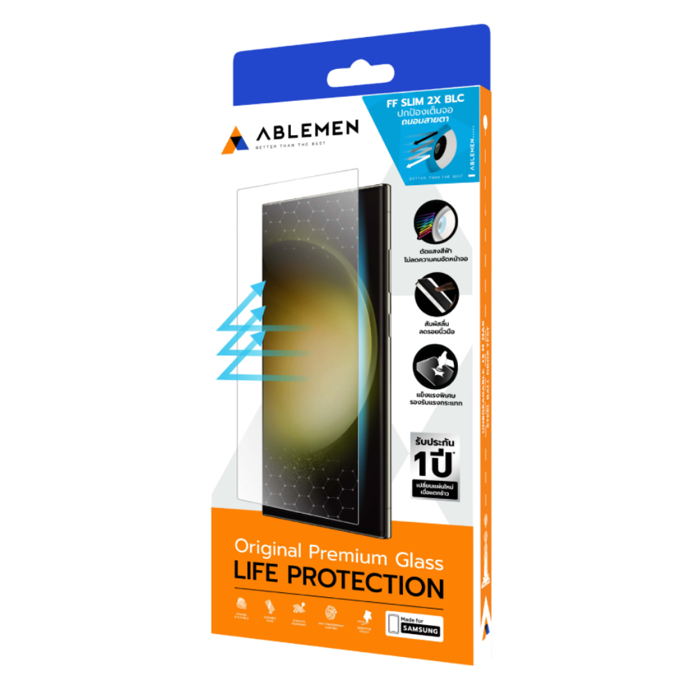 Ablemen FF Blue Light Cut ฟิล์มกระจกเต็มจอ ถนอมสายตา For Samsung S26 Ultra