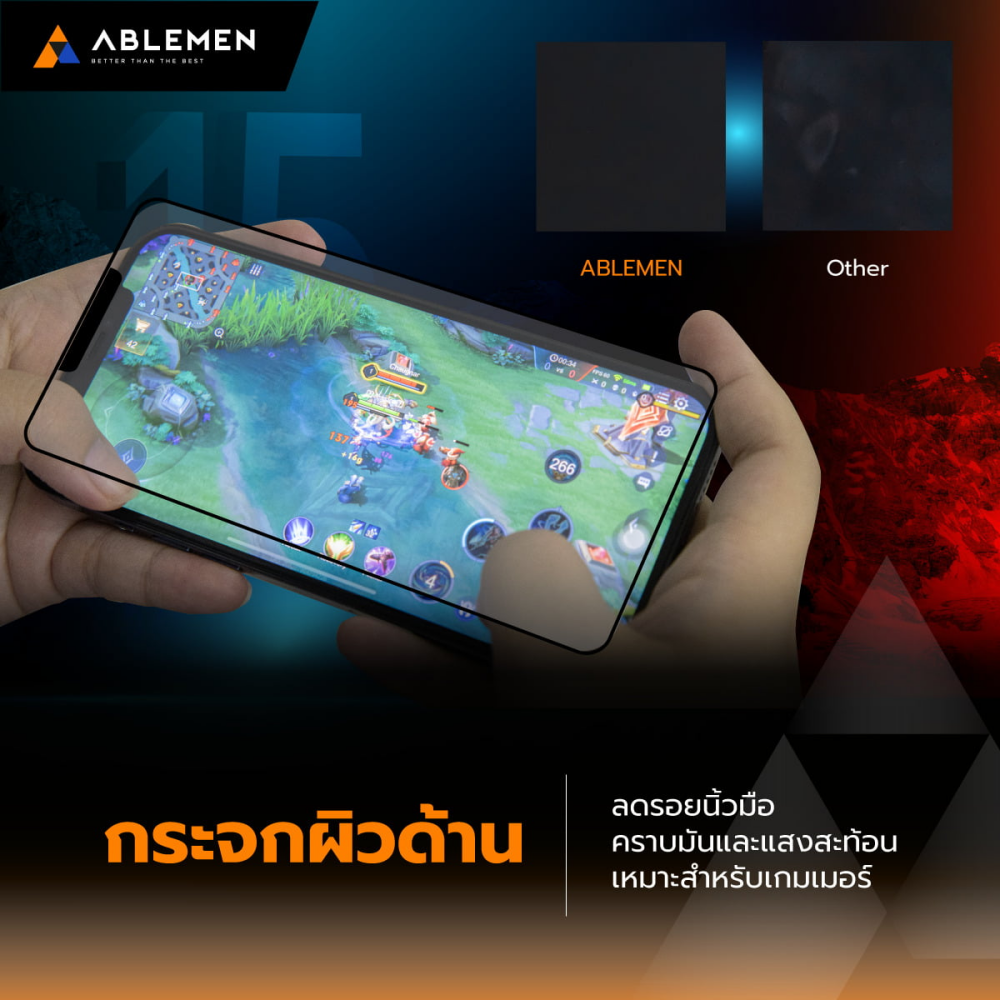 Ablemen FF Matte ฟิล์มกระจกเต็มจอผิวด้าน For iPhone 17 Pro Max/ 17 Pro/ 16 Pro Max/ 16 Pro/ 15 Pro Max/ 15 Pro/ 14 Pro Max/ 14 Pro