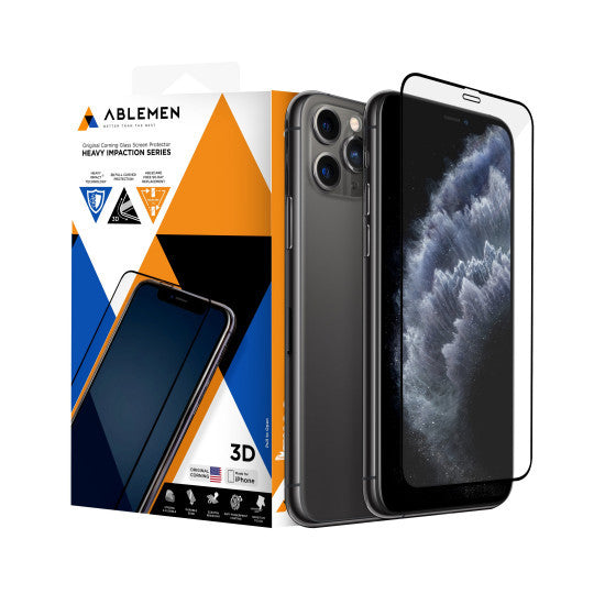 Ablemen 3D Havy impaction ฟิล์มกระจกเต็มจอลงโค้ง For iPhone XS / X / 8 Plus / 7 Plus / 8 / 7