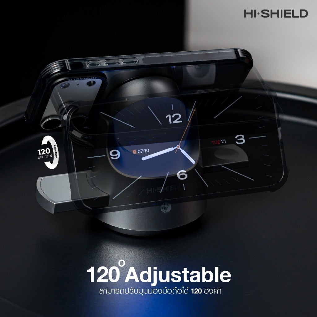 HI-SHIELD Smart Robot 4-in-1 Wireless Charging Station - แท่นชาร์จไร้สายอัจฉริยะ [รับประกัน 1 ปี]