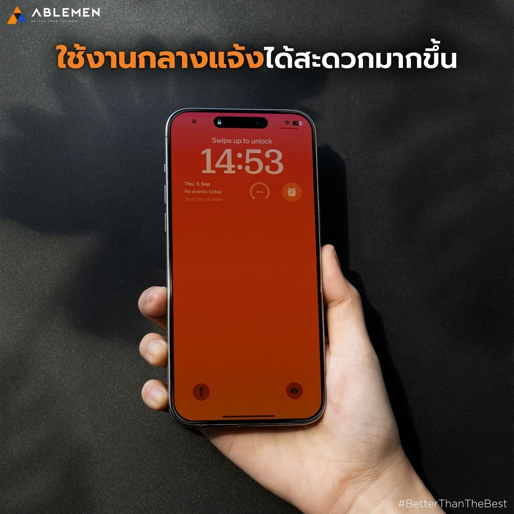 Ablemen FF Slim Corning Anti Reflective กระจกเต็มจอ ลดเเสงสะท้อน For iPhone 17 Pro Max / 17 Pro / 16 Pro Max / 16 Pro
