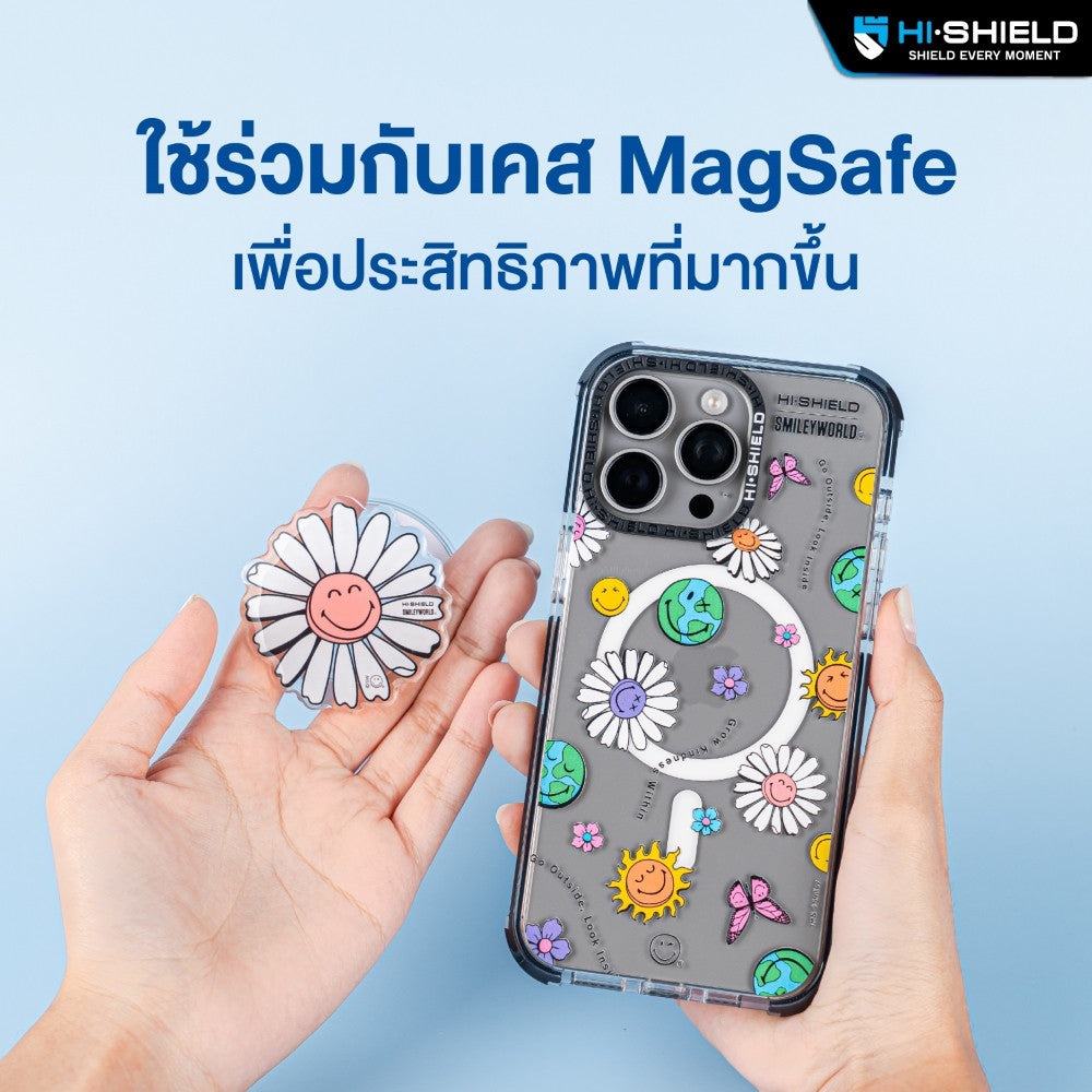 HI-SHIELD Acrylic Griptok Magnetic GRIP & STAND - กริ๊บต๊อกอะคริลิค รุ่น Noodmi