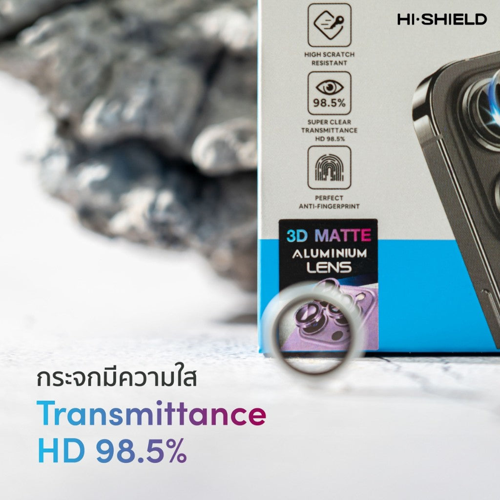 HI-SHIELD Aluminium Lens กระจกกันเลนส์กล้อง For iPhone 17 Pro Max / 17 Pro / 17 / 17 Air
