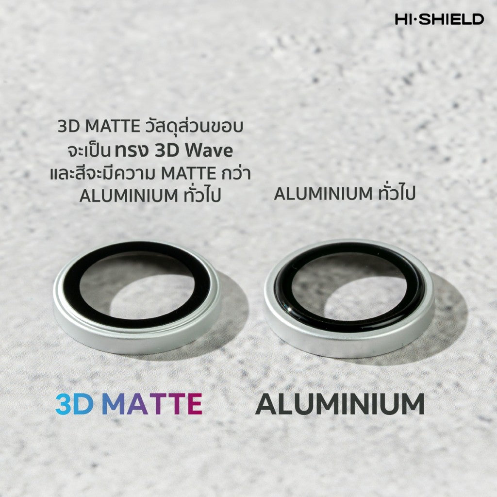 HI-SHIELD Aluminium Lens กระจกกันเลนส์กล้อง For iPhone 17 Pro Max / 17 Pro / 17 / 17 Air